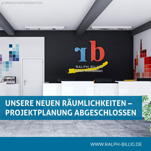 Unsere neuen Räumlichkeiten – Projektplanung abgeschlossen