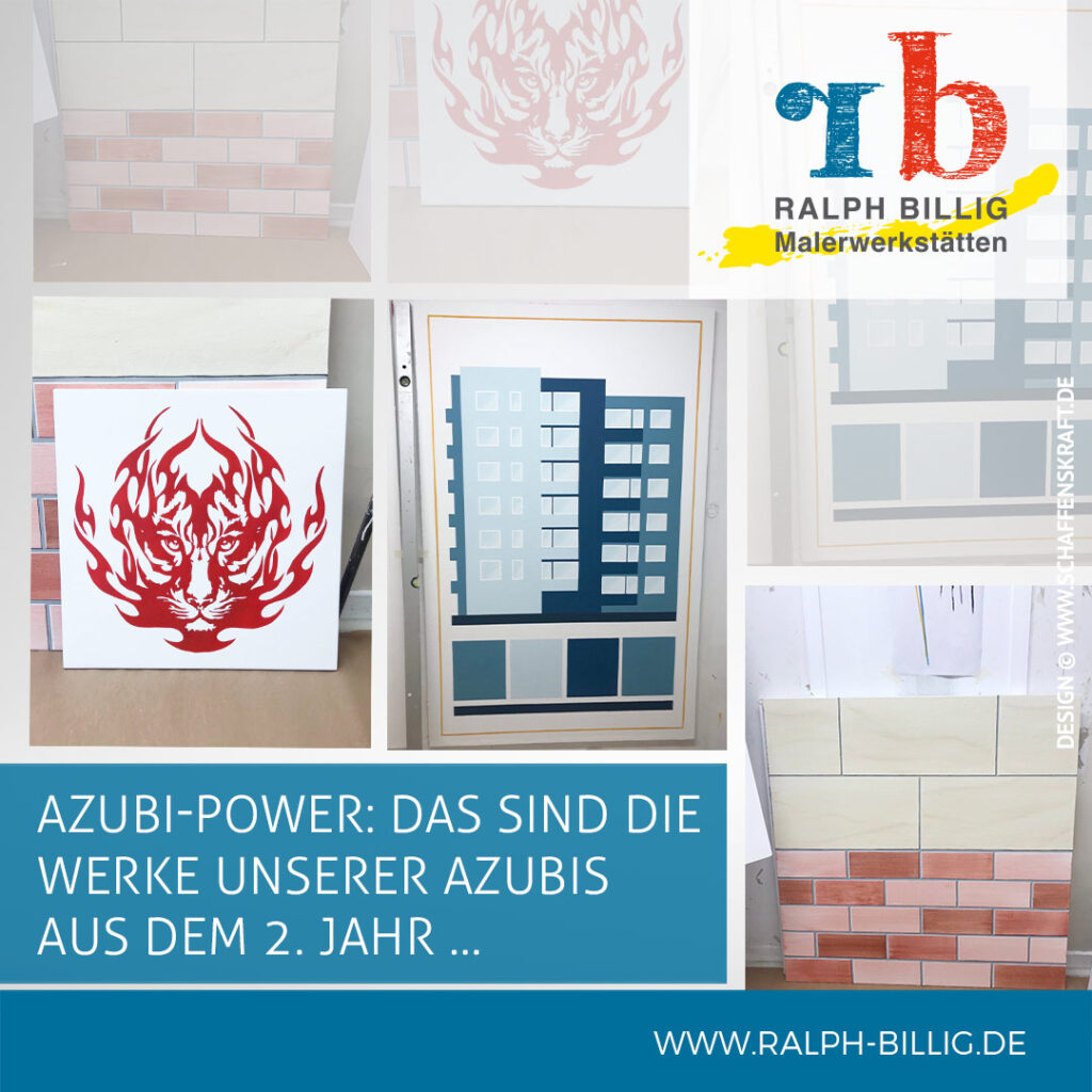 Azubi-Malerpower: Das sind die Werke unserer Auszubildenden aus dem 2. Jahr ...