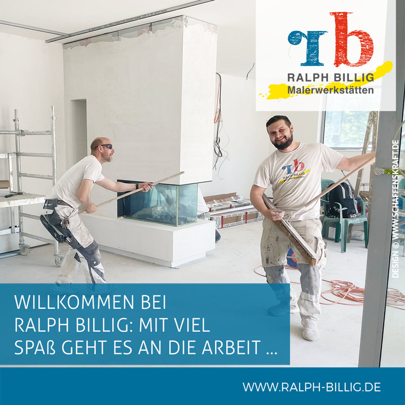 Willkommen bei Ralph Billig: Mit viel Spaß geht es an die Arbeit …