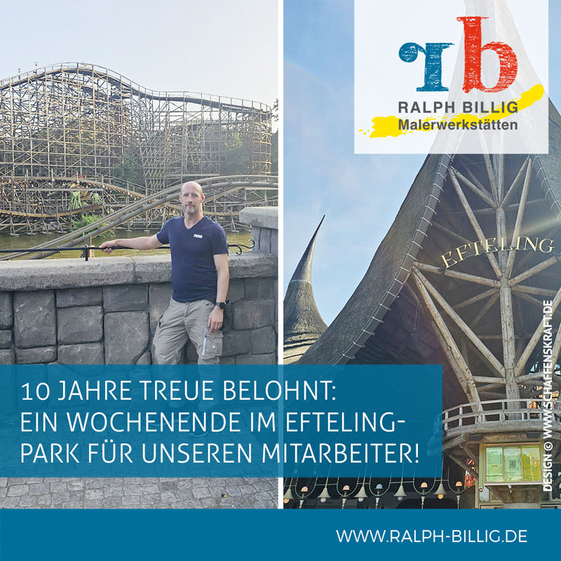 10 Jahre Treue belohnt: Ein Wochenende im Efteling-Park für unseren Mitarbeiter!