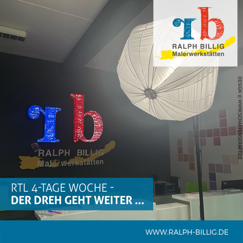 RTL 4-Tage Woche - der Dreh geht weiter ...