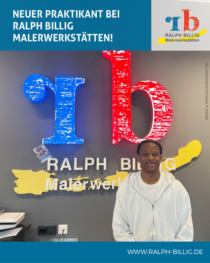 Neuer Praktikant bei Ralph Billig Malerwerkstätten …